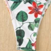 Bañador bikini triángulo halter & Cover up con estampado floral