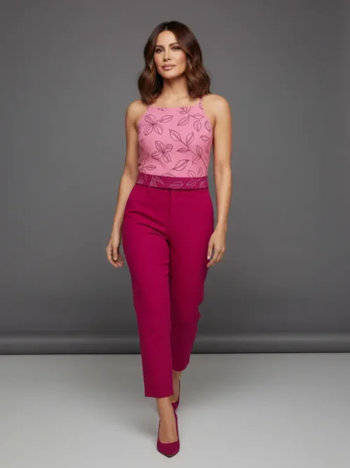 Conjunto rosa delicado