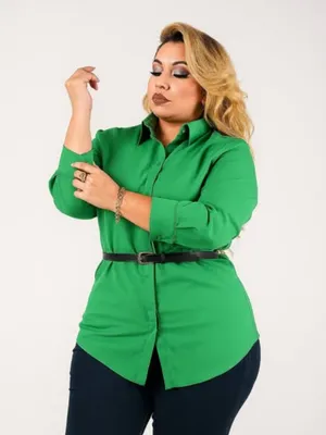 Blusa de cincho verde