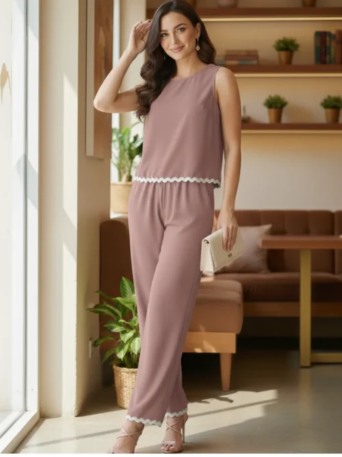 Conjunto Sanz rosa vieja