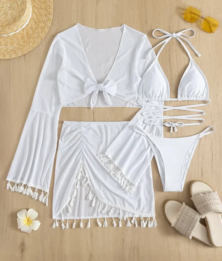 Conjunto bikini BohoFeel con cordón halter