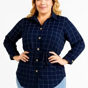 Blusa de cuadros azul