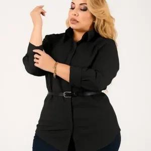 Blusa de cincho negra