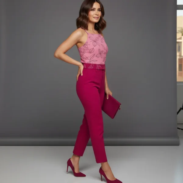 Conjunto rosa delicado