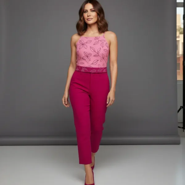 Conjunto rosa delicado