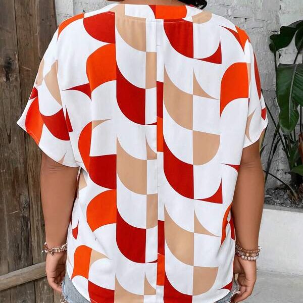 Blusa con estampado geométrico