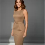 Vestido Elie cafe