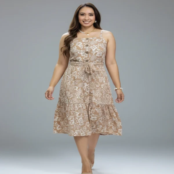 Vestido Serenidad cafe