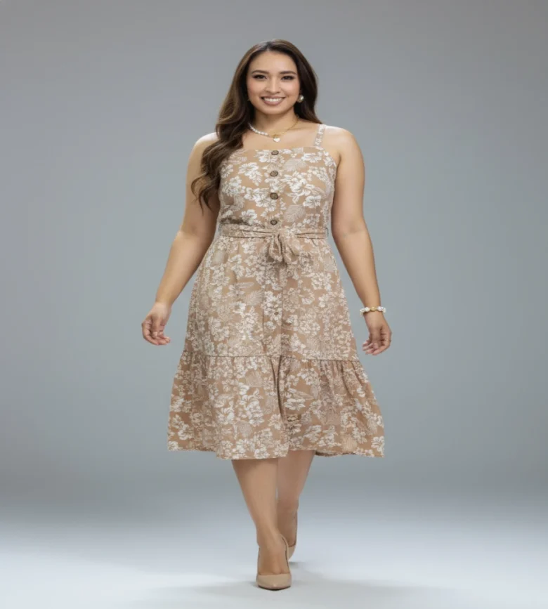 Vestido Serenidad cafe