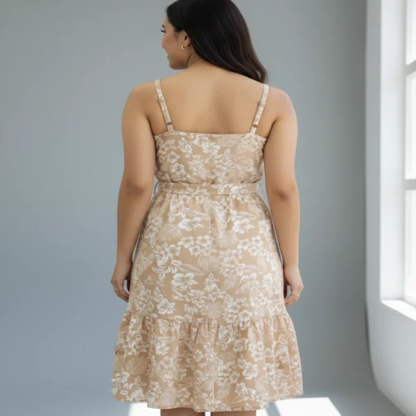 Vestido Serenidad cafe