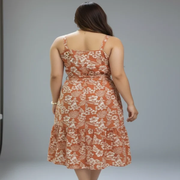 Vestido Serenidad café terracota