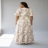 Vestido botánico blanco atras Vestido botánico blanco