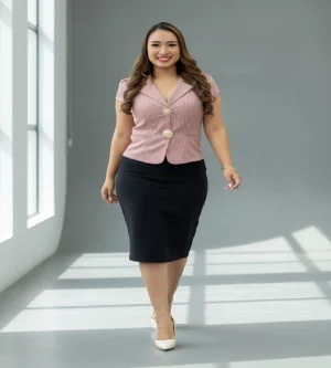 Blusa Elegante Gatsby Rosa