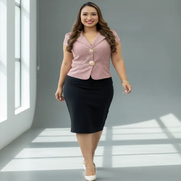 Blusa Elegante Gatsby Rosa