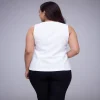 Blusa esencia Blanco atras Blusa esencia Blanco